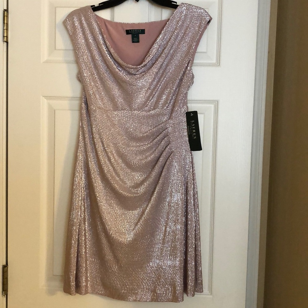 NWT Lauren Ralph Lauren Shimmer Sheath Dress - 8